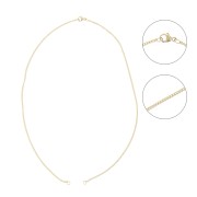 Gargantilla cadena eslabón pulsera 1.6 mm para entrepieza de Gold filled x43 cm|raw }}