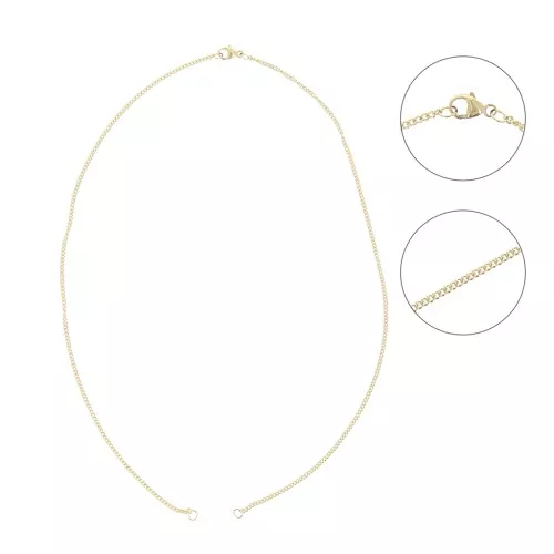 Gargantilla cadena eslabón pulsera 1.6 mm para entrepieza de Gold filled x43 cm