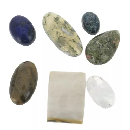 Surtido de cabuchones piedra gema de tamaño grande - entre 10 mm y 25 mm x25g