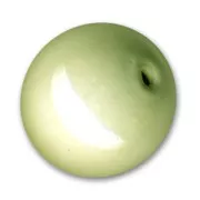 Perlas brillantes de cerámica 9 mm Verde pálido  x5