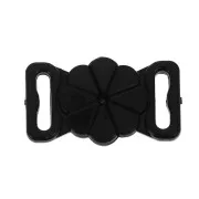 Enganche de Bañador 18 mm - estampado flor - Negro x1