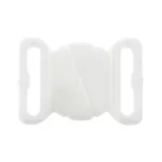 Enganche de Bañador 17 mm - forma ovalada - Blanco x1