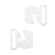 Enganche de Bañador 17 mm - forma ovalada - Blanco x1