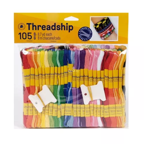 Surtido 105 paquetes 6 hebras para pulsera brasileña & bordado x1