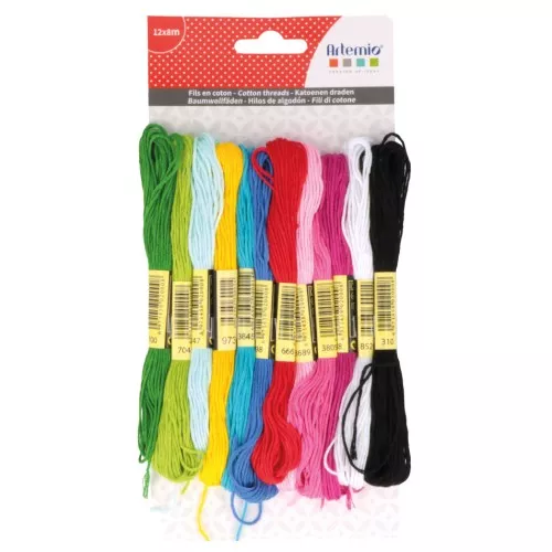 Surtido12 échevettes para pulsera brasileña & broderie - Viva la Vida x1