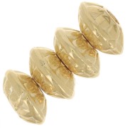 Cuentas redondas aplanadas de zamac étnico 7 mm - Dorado con oro fino x4