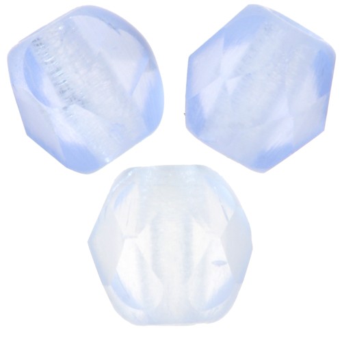 Facetadas 4 mm Light Sapphire Mat x50