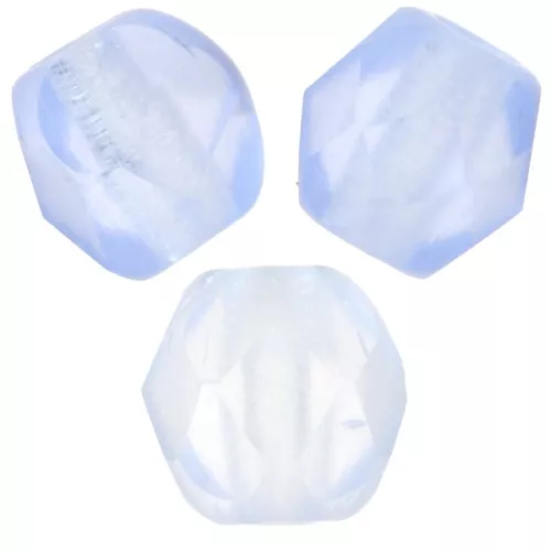Facetadas 4 mm Light Sapphire Mat x50