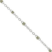 Cadena con cuentas de resina epoxi 2 mm - Acero inoxidable - Dorado de lentejuelas x1m|raw }}