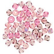 Mix de Toupies en cristal PureCrystal 5328 4 mm Rose x50|raw }}