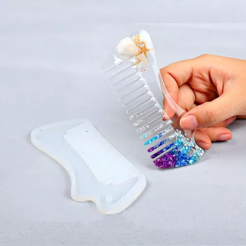 Molde de silicono para hacer un peine 113x50 mm de resina x1