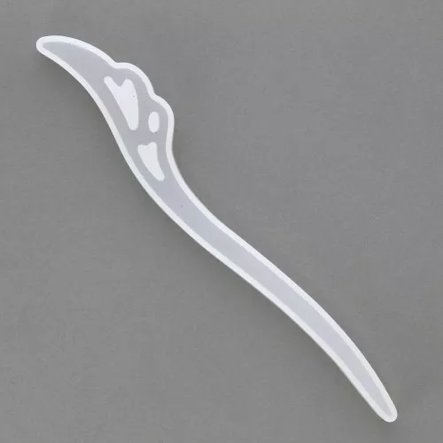 Molde de solicono para pelos 185 mm - forma ala - de resina x1