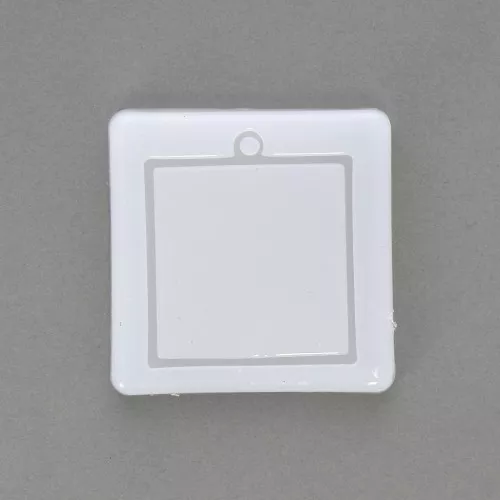 Molde de silicono cuadrado calado para hacer colgantes de resina 47x41 mm x1