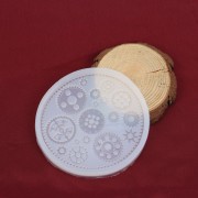 Molde de silicono para resina - estampado engranajes x1