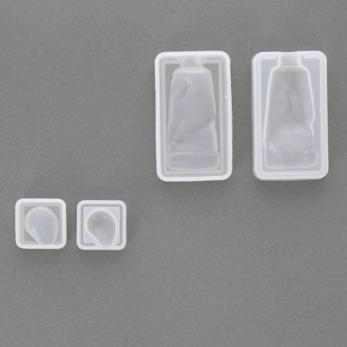 Surdido moldes silicono shaker 2 partes para resina - tubo de aguada & gota n°3 x1