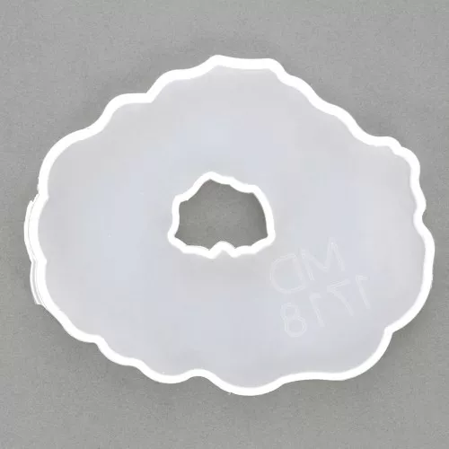 Molde de silicono - forma geoda calada - 128x108 mm para resina x1