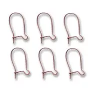 Pendientes fil 15 mm cobrizo antiguo x6