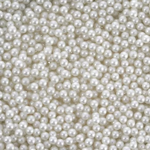 Cuentas redondas sin agujero mini bolas PureCrystal 5809 1.5 mm White Pearl x50