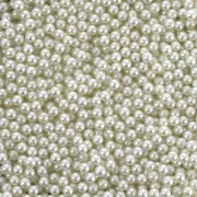Cuentas redondas sin agujero mini bolas PureCrystal 5809  1.5 mm Cream Pearl x50