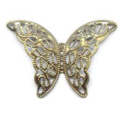Estampa Mariposa 26x38 mm bronce x1