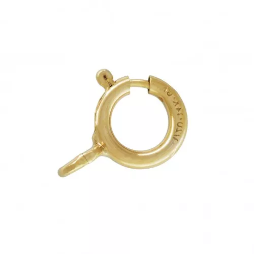 Cierre de reasa 5 mm con anilla abierta de Gold filled x20