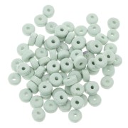 Arandelas Heishi de cerámica 5.3x2.5 mm - Verde Turquesa mat x30|raw }}