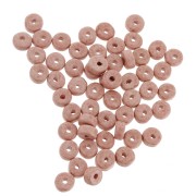 Arandelas Heishi de cerámica 5.3x2.5 mm - Antiguo rosa mat x30|raw }}