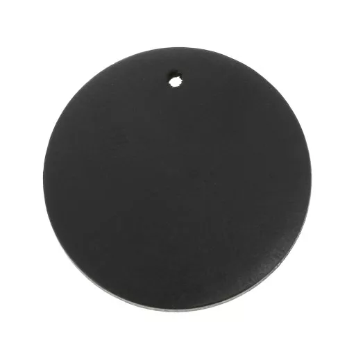 Colgante redondo de madera teñido 30 mm - Negro x1