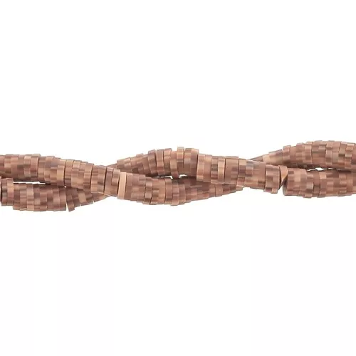 Cuentas arandalas Heishi 5x1 mm Multi Marrón Oscuro x39 cm