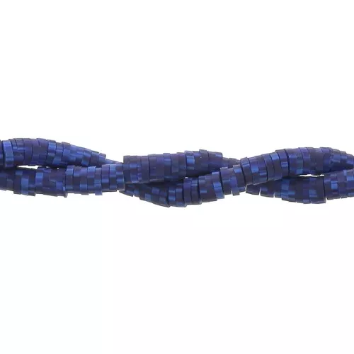 Cuentas arandalas Heishi 5x1 mm Multi Azul Oscuro x39 cm