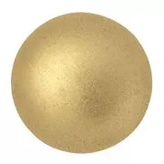 Cabuchón redondo de vidrio por Puca® 25 mm Gold Mat x1