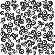 Placa de textura Cernit para arcilla polimérica 9 cm - Contemporary Clovers x1