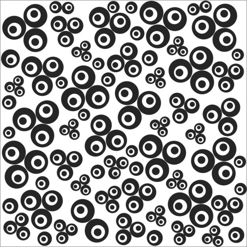 Placa de textura Cernit para arcilla polimérica 9 cm - Contemporary Clovers x1