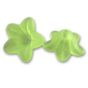Flores 6x12 mm Green Frosted x10|raw }}
