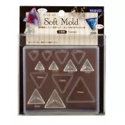 Molde silicono para hacer triángulos - Padico - para resina x1