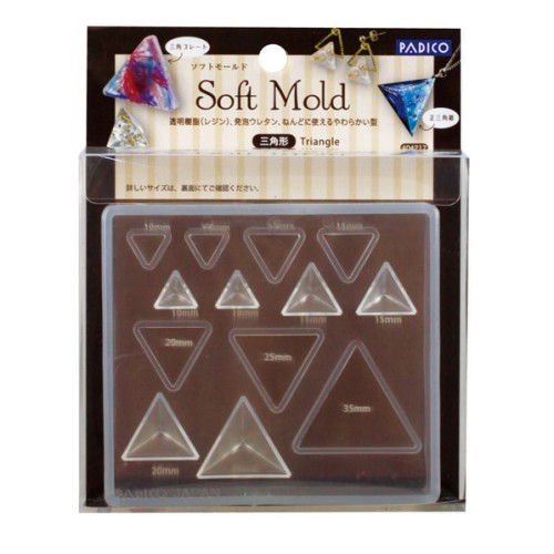 Molde silicono para hacer triángulos - Padico - para resina x1