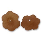 Flores 4x11 mm Smoked Topaz Frosted x10|raw }}