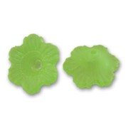 Flores 4x11 mm Green Frosted x10