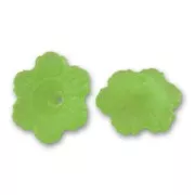 Flores 4x11 mm Green Frosted x10