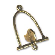 Separador columpio pájaro 30 mm dorado x1