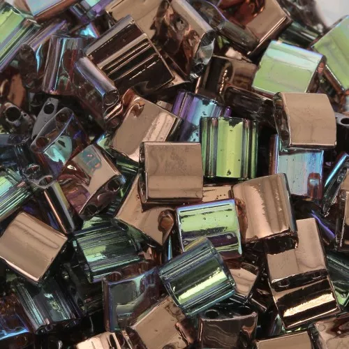 Miyuki Tila Beads 5x5x1.9 mm TL-55020 - Crystal Copper Rainbow x10g