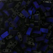 Miyuki Half Tila Beads 5x2.3x1.9mm HTL-55110 - Black Azuro Full Mat x10g