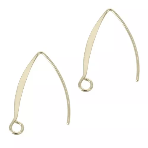 Ganchos pendientes hilo para decorar 24 mm - Dorado x2