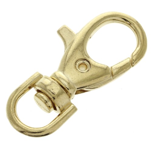 Llavero mosquetón 37 mm - Dorado x1