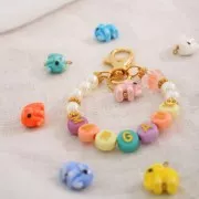 Llavero mosquetón 37 mm - Dorado x1