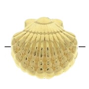 Cuenta concha de zamac - 11.5 mm - Dorado con oro fino x1|raw }}