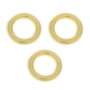 Anillas cerradas 6x1.2 mm - Dorado con oro fino x4|raw }}