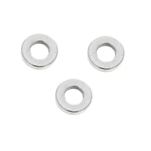Cuentas arandelas Heishi de latón 4x0.8mm Chapado Plateado envejecido x10
