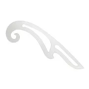 Pistolet - regla para costura - 43x12 cm - Transparente x1