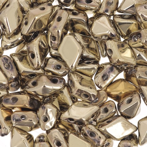 Diamonduo 2- hole 5x8 mm Full Dorado x10g